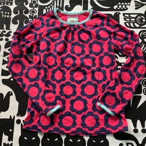 Mini Boden Floral Top, 9-10